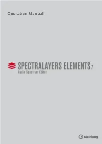 Spectralayers Editions Comparison
