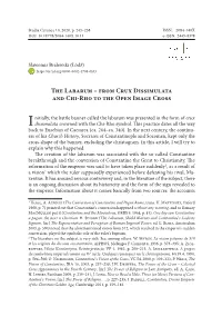 The Labarum – from Crux Dissimulata and Chi-Rho to the Open Image Cross