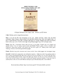 Amrut Double Cask Single Malt Whisky 46% Abv Limited Release