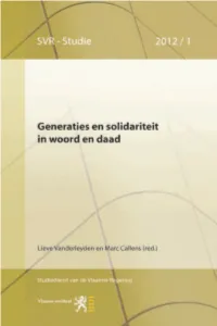 Generaties En Solidariteit in Woord En Daad
