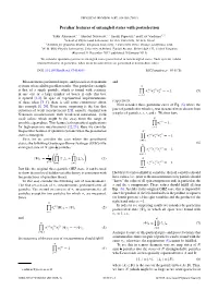 Peculiar Features of Entangled States with Postselection