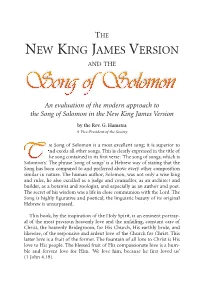 The New King James Version and the Song of Solomon