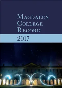 2017 Magdalen College Record