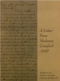 A Letter from Meclorem Crawford / '-Z