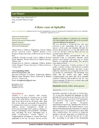 A Rare Case of Aphallia- Moghtaderi M Et Al
