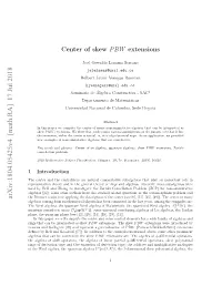 Center of Skew PBW Extensions