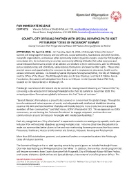 For Immediate Release County