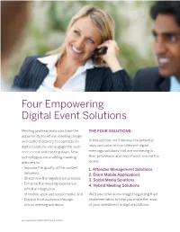 Four Empowering Digital Event Solutions