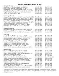 Greater Olean Area MEDIA GUIDE