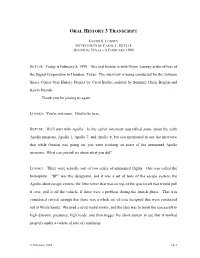 Interview Transcript
