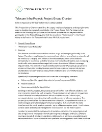 Project Group Charter Date of Approval by TIP Board of Directors: [06/27/2017]