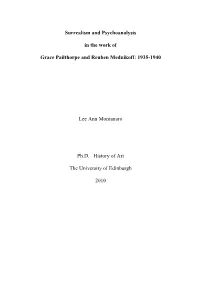 Surrealism and Psychoanalysis in the Work of Grace Pailthorpe and Reuben Mednikoff