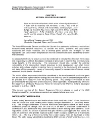 137 CHAPTER 5 NATURAL RESOURCES ELEMENT What Are