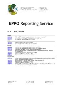 EPPO Reporting Service