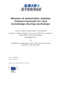(Lessons Learned) for Nine Knowledge Sharing Workshops