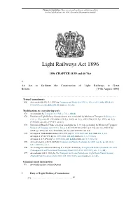 Light Railways Act 1896