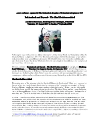 Reichenbach and Beyond - the Final Problem Revisited