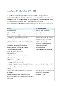 Activiteiten JOGG Heemskerk 2014 – 2020