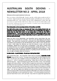 Australian South Devons – Newsletter No 2 - April 2018