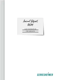 Gerresheimer AG ANNUAL REPORT 2019