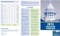 Legislative Scorecard