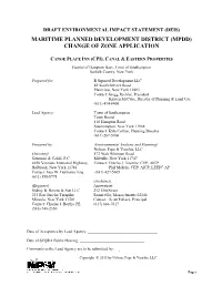 Maritime Planned Development District (Mpdd) Change of Zone Application