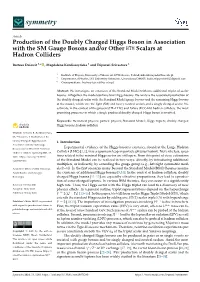 Production of the Doubly Charged Higgs Boson in Association with the SM Gauge Bosons And/Or Other HTM Scalars at Hadron Colliders