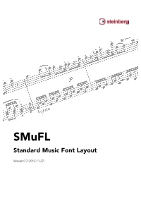 Smufl Standard Music Font Layout