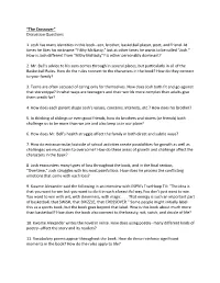 “The Crossover” Discussion Questions 1. Josh Has Many Identities in This