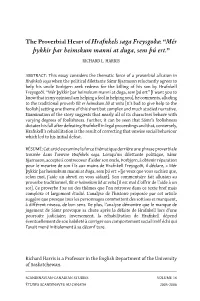 The Proverbial Heart of Hrafnkels Saga Freysgoða: “Mér Þykkir Þar Heimskum Manni at Duga, Sem Þú Ert.”