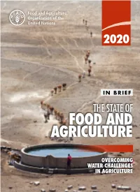 The State of Food and Agriculture 2020 in Brief