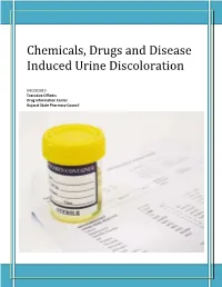 Urine Discoloration