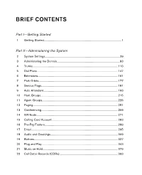 Brief Contents