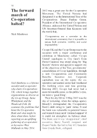 Co-Operation Halted?