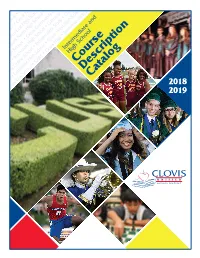 Course Description Catalog 2018-2019