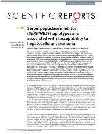Haplotypes Are Associated with Susceptibility To