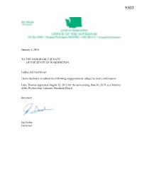 I Have the Honor to Submit the Following Reappointment, Subject to Your Confirmation