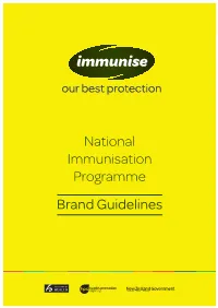 National Immunisation Programme Brand Guidelines