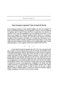 New Comedy in Apuleius' Tale of Cupid & Psyche
