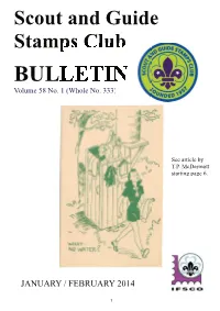 Scout and Guide Stamps Club BULLETIN Volume 58 No