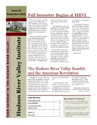 September 2005 Fall Semester Begins at HRVI