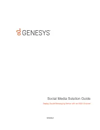 Social Media Solution Guide
