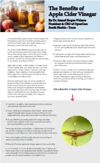 The Benefits of Apple Cider Vinegar by Dr