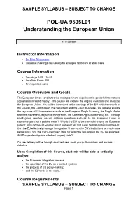 Understanding the European Union