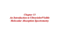 UV/Vis Absorbance