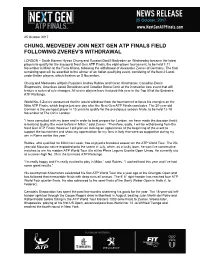 Chung, Medvedev Join Next Gen Atp Finals Field Following Zverev’S Withdrawal