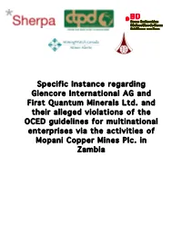 Mopani Specific Instance