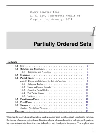 Partially Ordered Sets