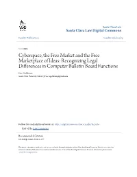 Recognizing Legal Differences in Computer Bulletin Board Functions Eric Goldman Santa Clara University School of Law, Egoldman@Gmail.Com