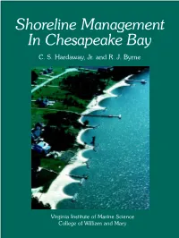 Shoreline Management in Chesapeake Bay C